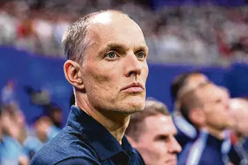 Thomas Tuchel, ketua jurulatih England, sebelum perlawanan separuh akhir Piala Dunia 2026 antara England dengan Argentina di Stadium Atlanta pada 15 Julai di Atlanta, Georgia.