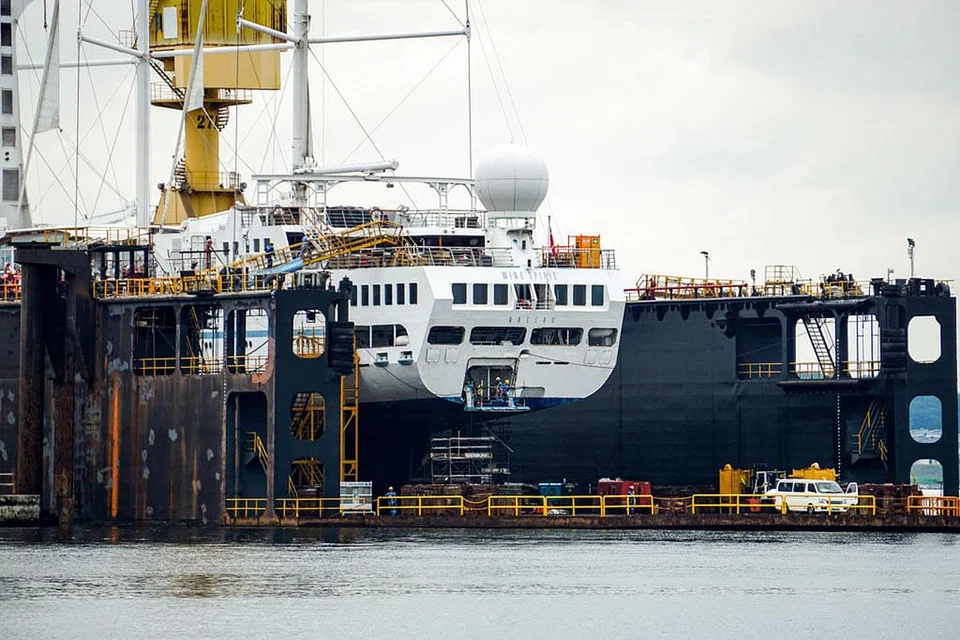 HAB PENTING: Singapura mempunyai kelebihan kerana dasar pemerintah dan ekosistem perkapalan yang kukuh. - Foto AFP