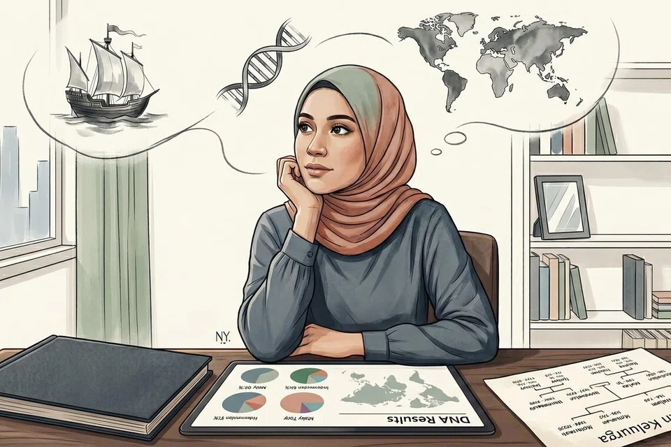 ujian DNA asal usul, kajian salasilah keluarga, warisan Melayu Singapura