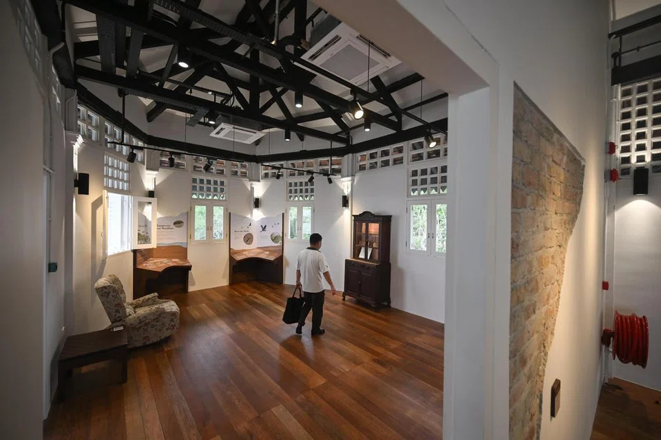 RUANG LUAS: Cashin House, yang pada asalnya dibina pada 1921, telah dibangunkan semula, tetapi mengekalkan unsur seni bina kolonial asli dan kini menempatkan sebuah galeri dan ruang bengkel. 