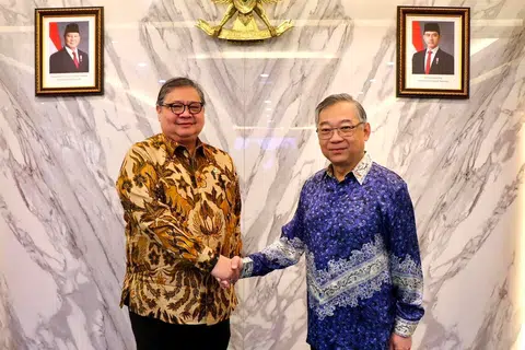 Gan Kim Yong, Airlangga Hartarto, mesyuarat Singapura-Indonesia