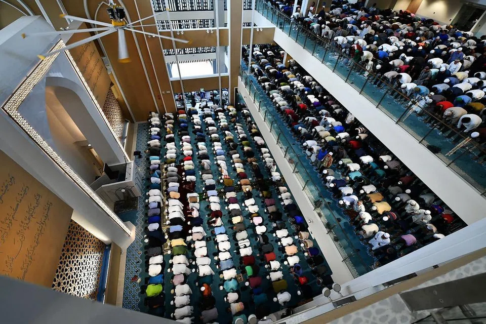 Masjid Darul Ghufran di Tampines mengadakan solat Jumaat pada 22 Mac 2019. 