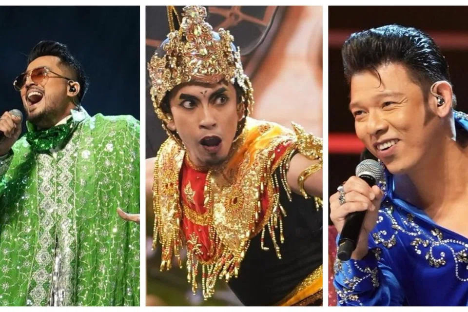 SEMUA TUNJUK ‘TARING’: Apabila diuji dengan lagu-lagu yang tidak pernah dibayangkan akan dinyanyikan dalam medan peraduan realiti, (dari kiri) Aliff Aziz, Naqiu dan Hady Mirza menunjukkan kebolehan luar biasa. 