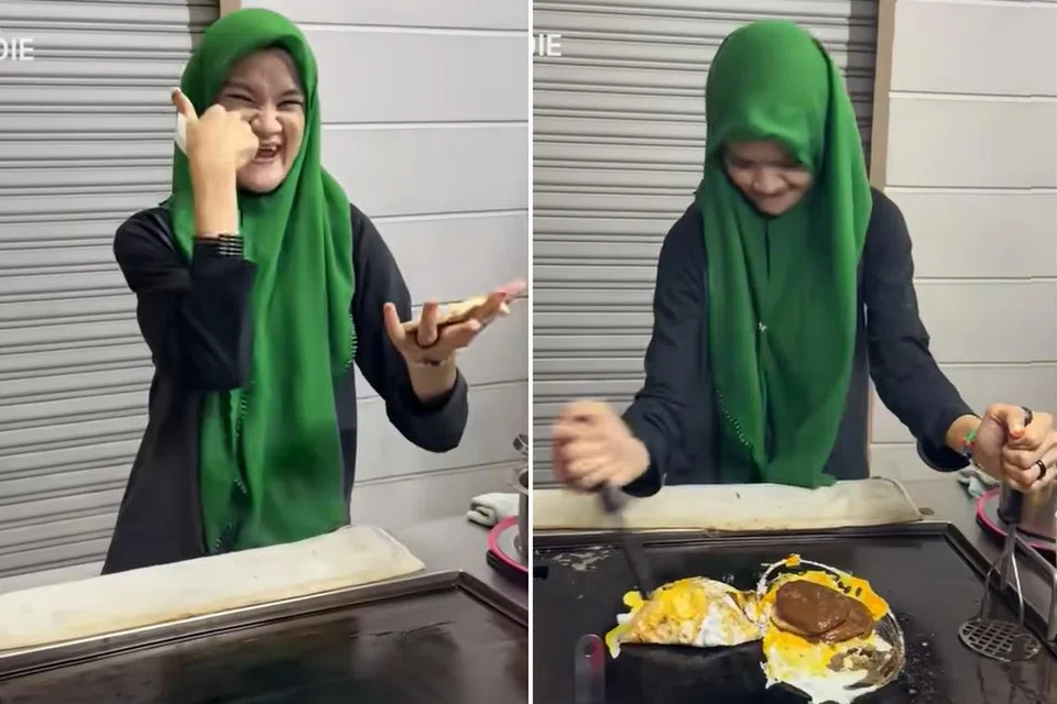 KINI DIKENALI: Cik Jaheerah Nadzri merupakan seorang penjual burger di sebuah gerai terletak di Kota Warisan Sepang, Selangor, Malaysia.