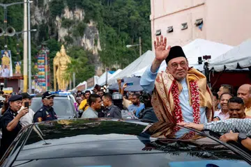 Perdana Menteri Malaysia, Datuk Seri Anwar Ibrahim membuat lawatan sempena sambutan Thaipusam di Batu Caves, Selangor, pada 7 Februari.