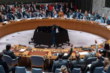 Majlis Keselamatan PBB telah meluluskan resolusi dikemukakan  Bahrain, mengutuk serangan Iran ke atas negara-negara Teluk.