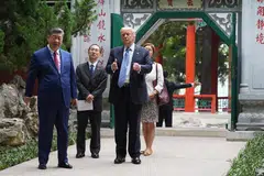 Presiden Amerika Syarikat, Encik Donald Trump, Presiden China, Encik Xi Jinping, di Beijing, sidang puncak, isu Iran, Selat Hormuz