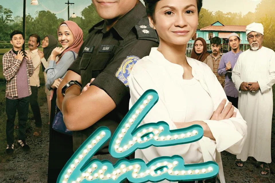 GANDINGAN SERASI: Shaheizy Sam selaku duda dengan anak remaja dan Sharifah Amani sebagai wanita feminis yang ingin memperjuangkan hak kaum sejenis merupakan gandingan serasi dalam filem ‘La Luna’.