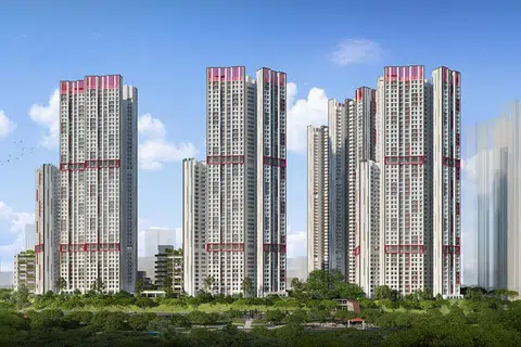 Bukit Merah Ridge menawarkan 1,669 flat tiga bilik dan empat bilik di lima blok, setinggi 29 hingga 48 tingkat. 