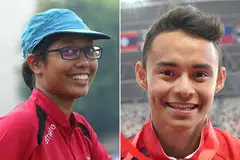 DAPAT PELUANG KEEMASAN: Pemilihan srikandi memanah Nur Syahidah (kiri) dan atlit lompat jauh Suhairi Suhani diumumkan Majlis Paralimpik Kebangsaan Singapura (SNPC) semalam. Ini menjadikan kesemuanya 12 atlit kurang upaya terpilih ke temasya Paralimpik Rio. - Foto-foto fail
