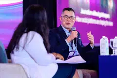 Editor akhbar The Straits Times (ST), Encik Jaime Ho, berucap di PR Asia Singapore 2025, satu persidangan industri komunikasi yang dianjurkan oleh Marketing-Interactive.