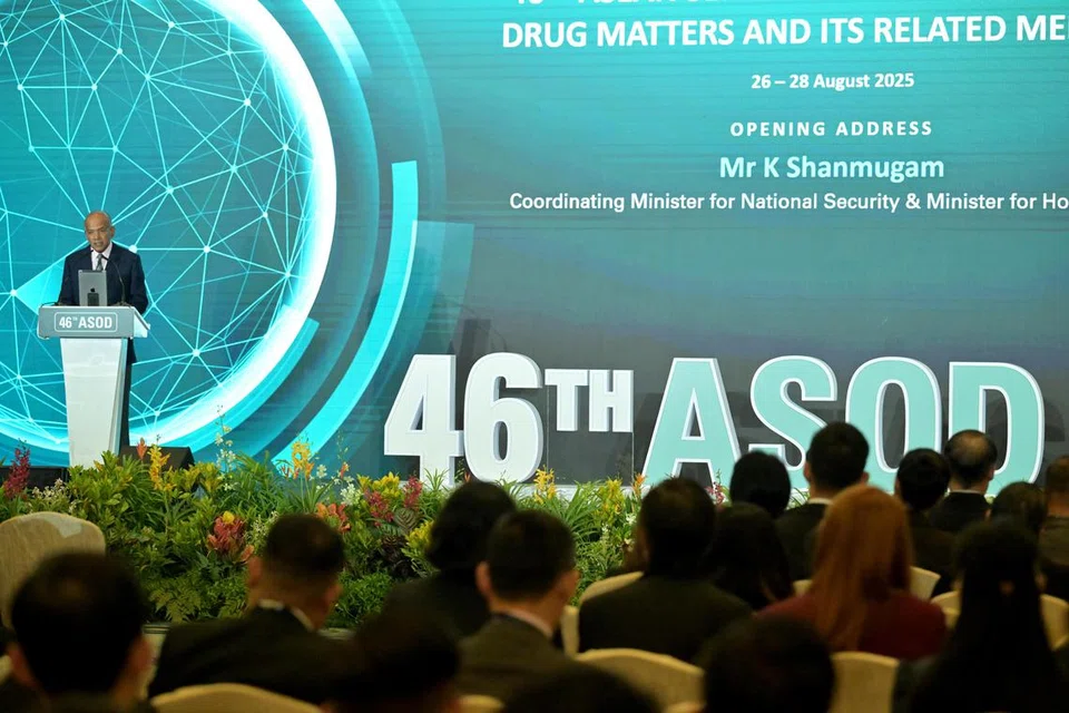 S’pura, Asean, bebas dadah, Shanmugam