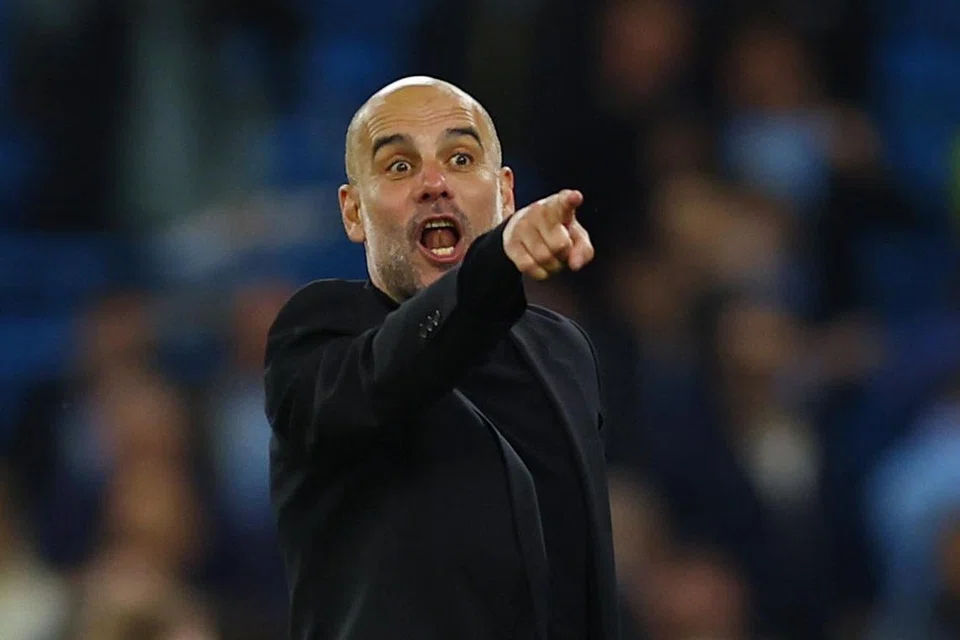 TEKANAN JADI DORONGAN: Azam untuk mencatatkan ‘treble’ meskipun meletakkan beban tambahan merupakan pembakar semangat pemain Man City, kata Guardiola.