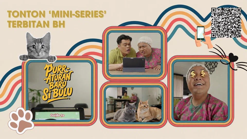 Berita Harian (BH) dengan kerjasama Perkhidmatan Haiwan dan Veterinar (AVS) telah menerbitkan ‘mini-series’ sebanyak empat episod bertajuk ‘Purr-Aturan’ Baru si Bulu, untuk dapatkan pautan video tersebut, imbas kod QR yang tertera.