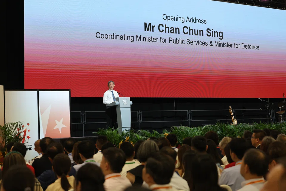 Menteri Pertahanan merangkap Menteri Penyelaras bagi Perkhidmatan Awam, Encik Chan Chun Sing, mengumumkan tempat acara Perbarisan Hari Kebangsaan (NDP) 2027 di majlis penghargaan NDP 2026 di D’Marquee, Downtown East. Beliau turut menyampaikan anugerah kepada beberapa penyumbang NDP 2026.