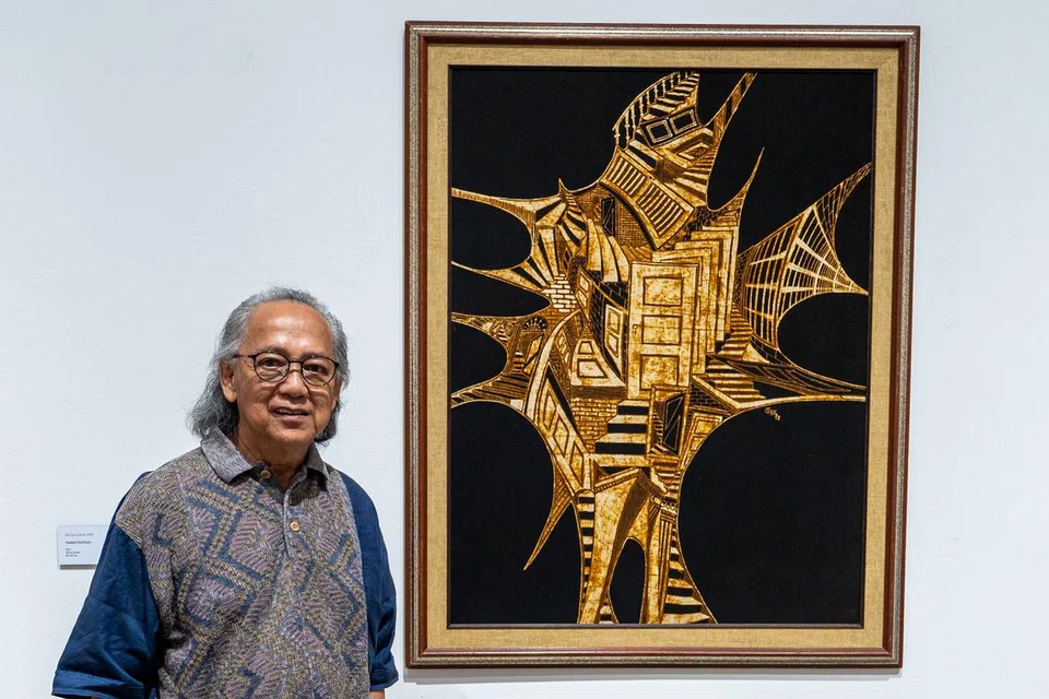 Karya ‘Neighbours’ (1978) oleh pelukis batik mapan, Sujak Rahman, mengisahkan tentang kehidupan zaman mudanya menetap di rumah sewa di kawasan kejiranan Jurong dan menggunakan teknik, ‘Batik Temasek’, yang direkanya. 