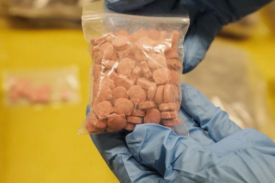 Tablet Ecstasy yang dibentuk mirip watak kartun Hello Kitty ini antara dadah yang dirampas.