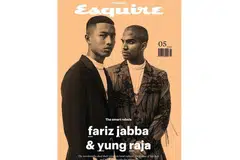 'RAPPER' HEBAT SG: Fariz Jabba (kiri) dan rakannya Yung Raja adalah wajah 'rapper' muda yang dipilih menghiasi majalah lelaki berprestij, Esquire Singapore, bulan lalu. Kedua-duanya menjadi pilihan label rakaman Amerika, Def Jam Asia Tenggara, yang mula melihat rantau ini sebagai hab 'rapper' bermutu. - Foto ESQUIRE SINGAPORE