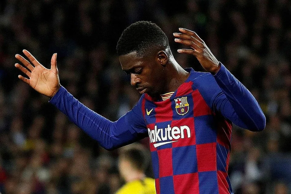 TAMPARAN BAGI PERANCIS: Kecederaan terbaru Ousmane Dembele satu tamparan terhadap harapan Perancis meneruskan pencapaian cemerlangnya selepas kejayaan Piala Dunia 2018 dengan memenangi Euro 2020, yang bermula bulan depan. - Foto REUTERS