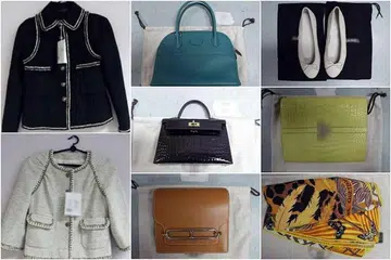 ELAK GST: Kastam Singapura menemui 30 barang berjenama bernilai lebih $469,890 dalam bagasi Tammy Tien Mi.