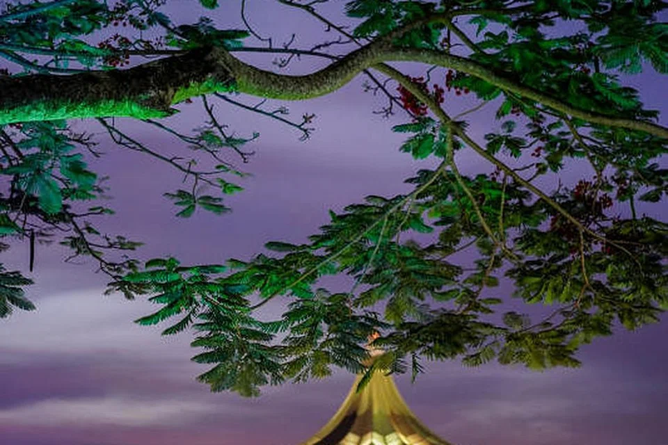 Pemandangan Dewan Undangan Negeri (DUN) Sarawak. DUN Sarawak terbubar selepas Ordinan Darurat ditarik balik.