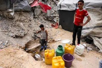 Krisis air, kelaparan, Gaza