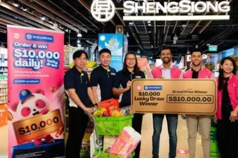 Sheng Siong, Foodpanda, penghantaran, barangan runcit