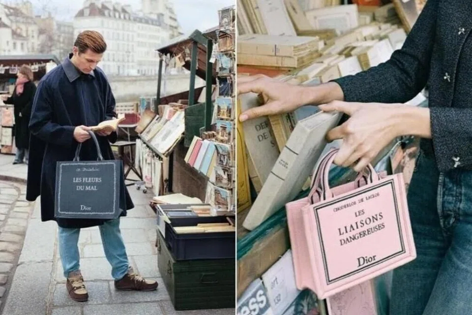 Beg jinjing buku daripada jenama Dior.