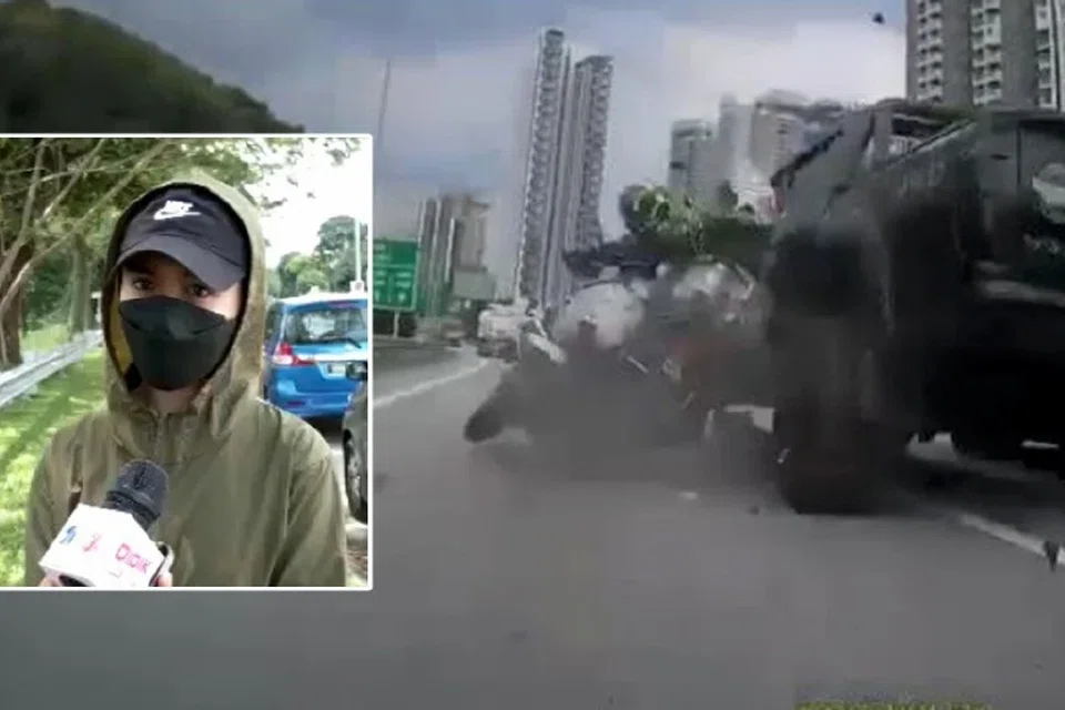 Cik Farah Natasya Faizal (foto sisipan) tidak sanggup menonton rakaman video kemalangan membabitkan ibu dan bapanya, namun tetap menuntut keadilan dan mahu pemandu pikap Nissan Navara terbabit bertanggungjawab sepenuhnya.