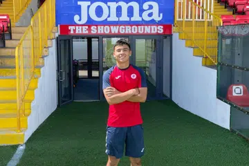 TIMBA PENGALAMAN:  Pemain midfield Singapura Jared Gallagher kini berada di Ireland untuk jalani latihan bersama kelab Divisyen Perdana Liga Ireland, Sligo Rovers.