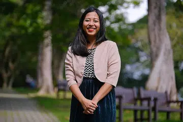 MENTOR BELIA: Cik Sharifah Umairah Ibrahim ingin memperkasa belia dengan keyakinan dan kemahiran membuat keputusan kewangan bagi masa depan mereka. - Foto BH oleh THADDEUS ANG