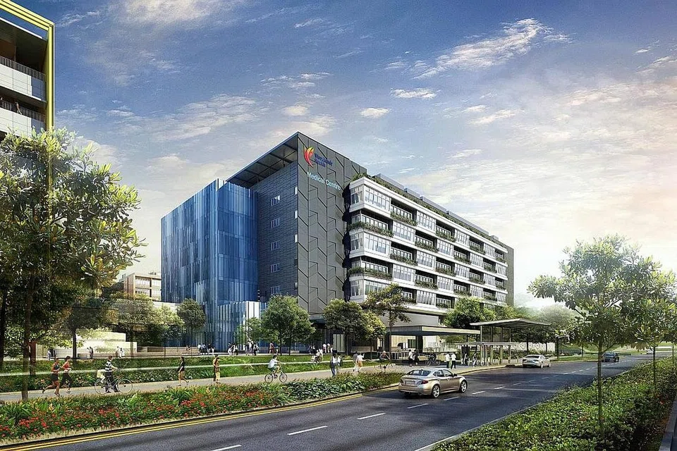 MULA TAHUN DEPAN: Apabila siap kelak, WHC menyasarkan untuk memberi para pesakit dan pemberi jagaan lebih banyak pilihan berkaitan perjalanan jagaan mereka. Lakaran artis ini menunjukkan klinik-klinik khas untuk pesakit luar. - Lakaran artis WHC