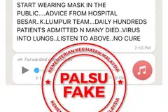 JANGAN SEBAR: Nota suara yang berkongsi maklumat lama mengenai wabak Covid-19 tular di aplikasi WhatsApp dan mencetuskan resah dalam kalangan orang ramai.