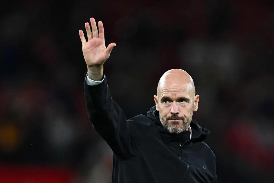 TIDAK BANGGA: Pengurus United Erik ten Hag tidak bangga dengan perlawanan pembukaan pasukannya semasa menentang Wolves.