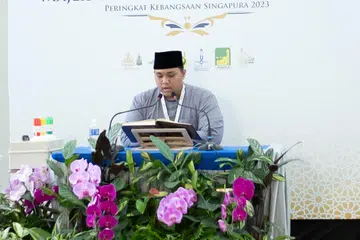 CINTAI AL-QURAN: Peringkat akhir bagi Majlis Tilawah dan Tahfiz Al-Quran (MTTQ) peringkat kebangsaan Singapura 2023 akan diadakan pada 29 dan 30 Julai ini di Masjid Sultan, manakala Festival QuranSQ diadakan dari 28 hingga 29 Julai di Masjid Sultan. Gambar salah seorang peserta majlis, Encik Muhammad Zhafri Irfab Mohamed Effindi, yang berusia 15 tahun.
