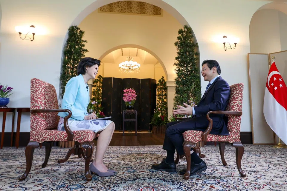 perdana menteri lawrence wong, leaders talk, cctv-13