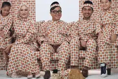 baju sedondon, baju raya macam langsir, baju raya sedondon