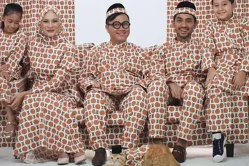 baju sedondon, baju raya macam langsir, baju raya sedondon