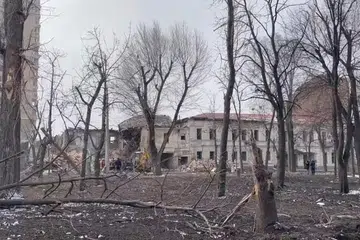Bandar Kharkiv di Ukraine terjejas teruk oleh pengeboman yang dilakukan tentera Russia.