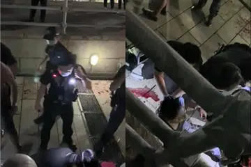 LEBIH RAMAI DIBERKAS: Tujuh lagi individu diberkas polis kerana didakwa terlibat dalam insiden rusuhan di kawasan Clarke Quay di mana dua individu dilaporkan cedera. - Foto-foto ZAOBAO