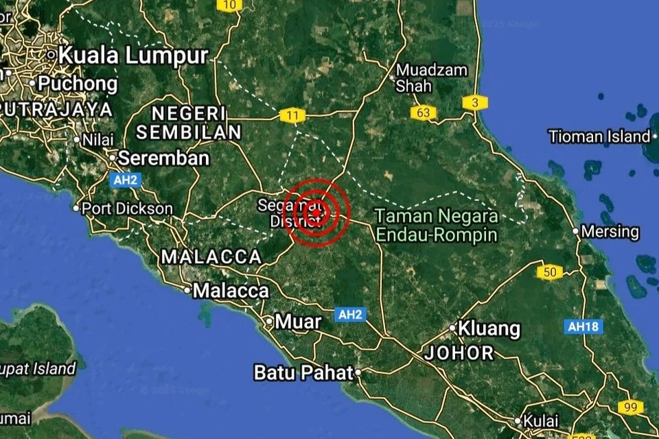 gempa bumi, lemah, Segamat