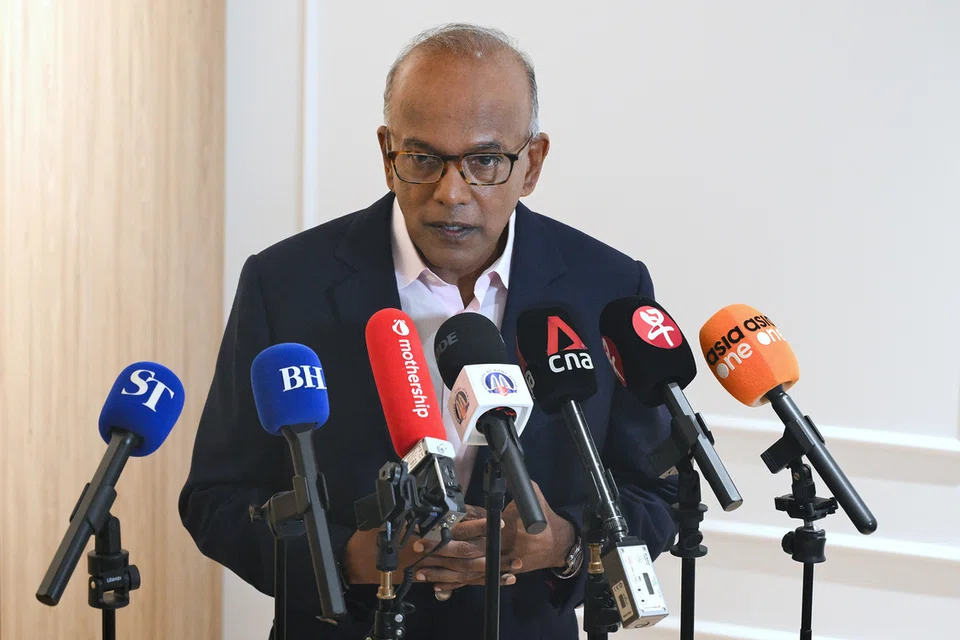 K Shanmugam, Palestine, Israel, Hamas 