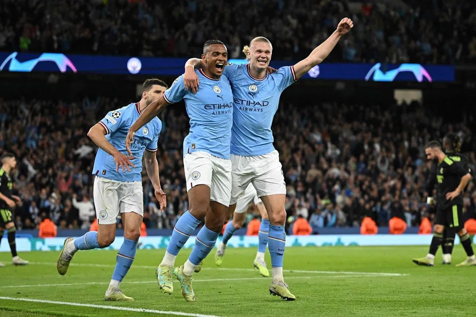JENTERA BERBAHAYA: Barisan serangan City yang diketuai, Erling Haaland, berupaya menyakiti United sekiranya pasukan Red Devils tidak berhati-hati. 