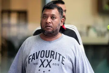 Durendran Vicknesh Venkatraman tiba di Mahkamah Negara pada 9 April.