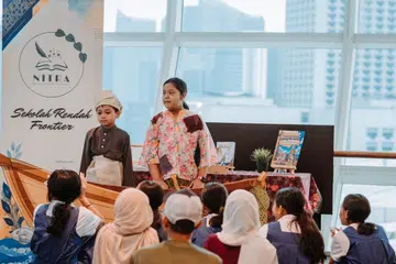 Murid Sekolah Rendah Frontier turut menyertai acara Nitra di bawah satu program yang mengetengahkan nilai melalui kesusasteraan Melayu secara kreatif dan interaktif.