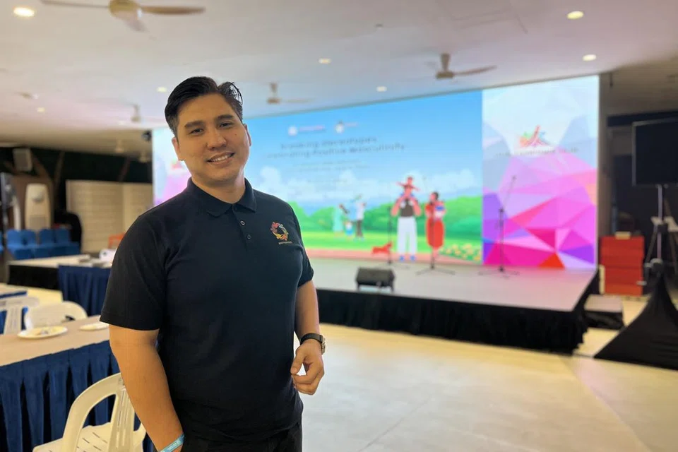 Encik Ismail Didih Ibrahim ketika menghadiri satu acara perkongsian kisah hidup di Our Tampines Hub (OTH) pada Januari 2024, di bawah program ‘Brotherhood’ kendalian Thye Hua Kwan Moral Charities.
