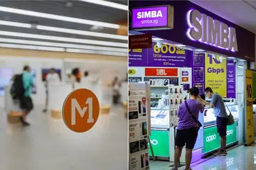 Singapura, syarikat telekomunikasi, Simba, M1, pelan mudah alih