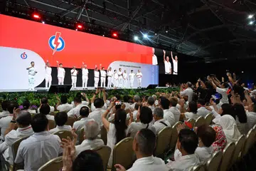 Persidangan dan Anugerah Parti Tindakan Rakyat (PAP) 2026 di Ekspo Singapura pada 25 Oktober.