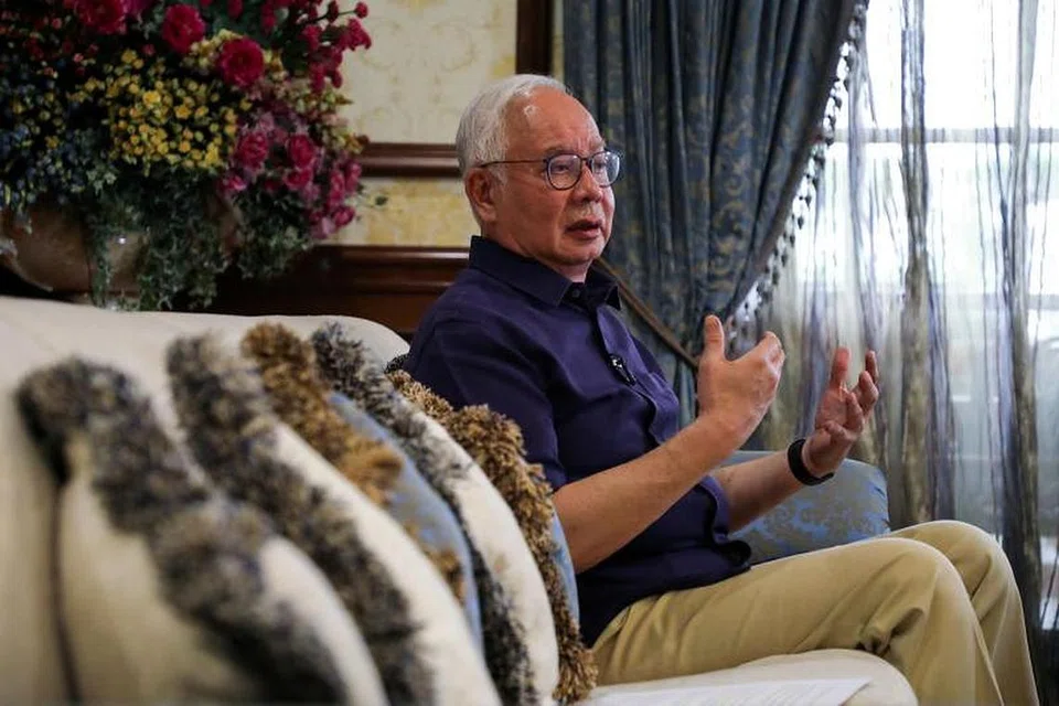 Datuk Seri Najib Razak diwawancara Reuters di Kuala Lumpur pada 18 September 2021.