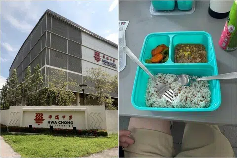 Institusi Hwa Chong, bento, school canteen food 